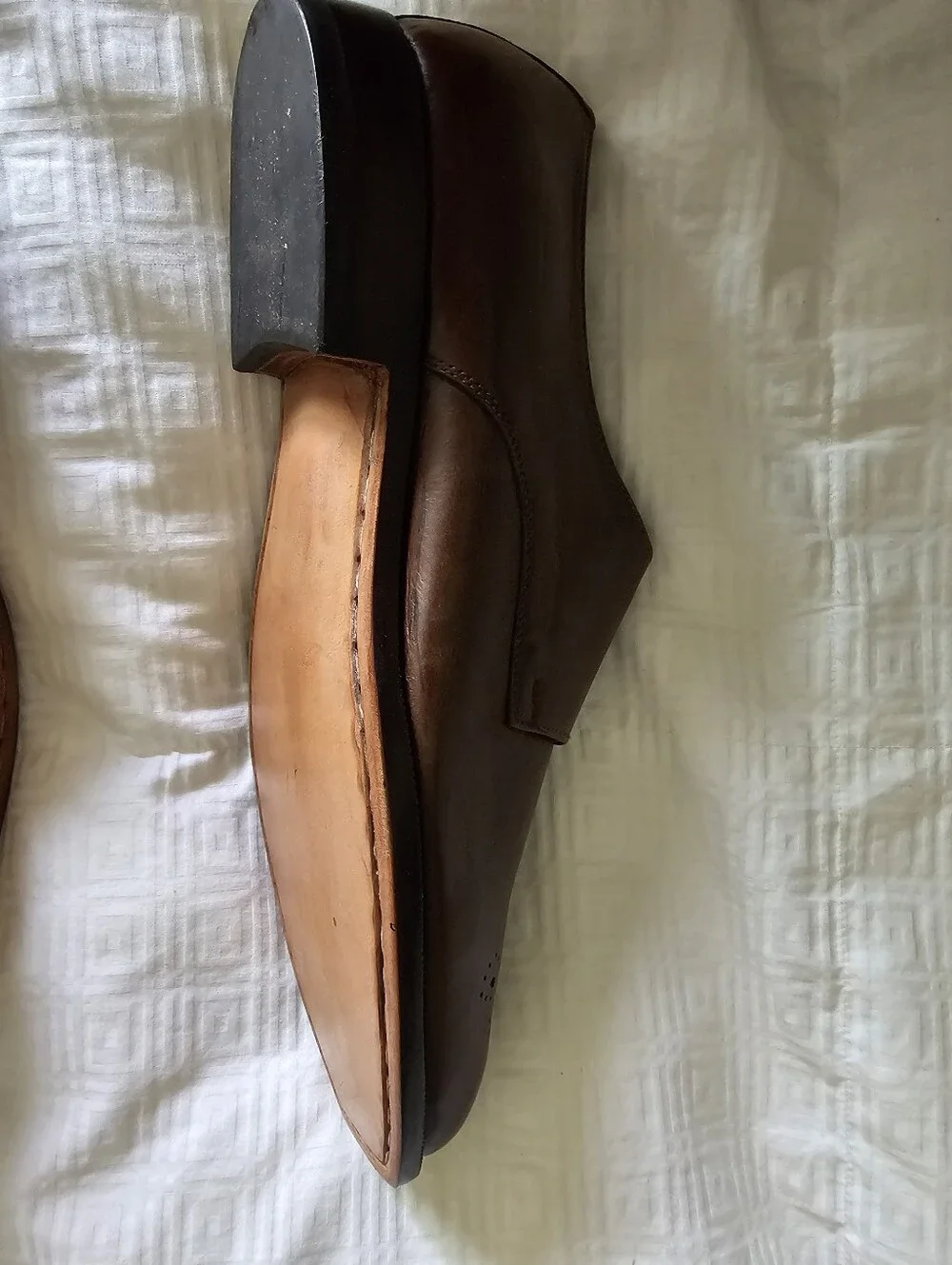Handmade Men's Double Monk Strap Dress Shoes in Brown Leather
